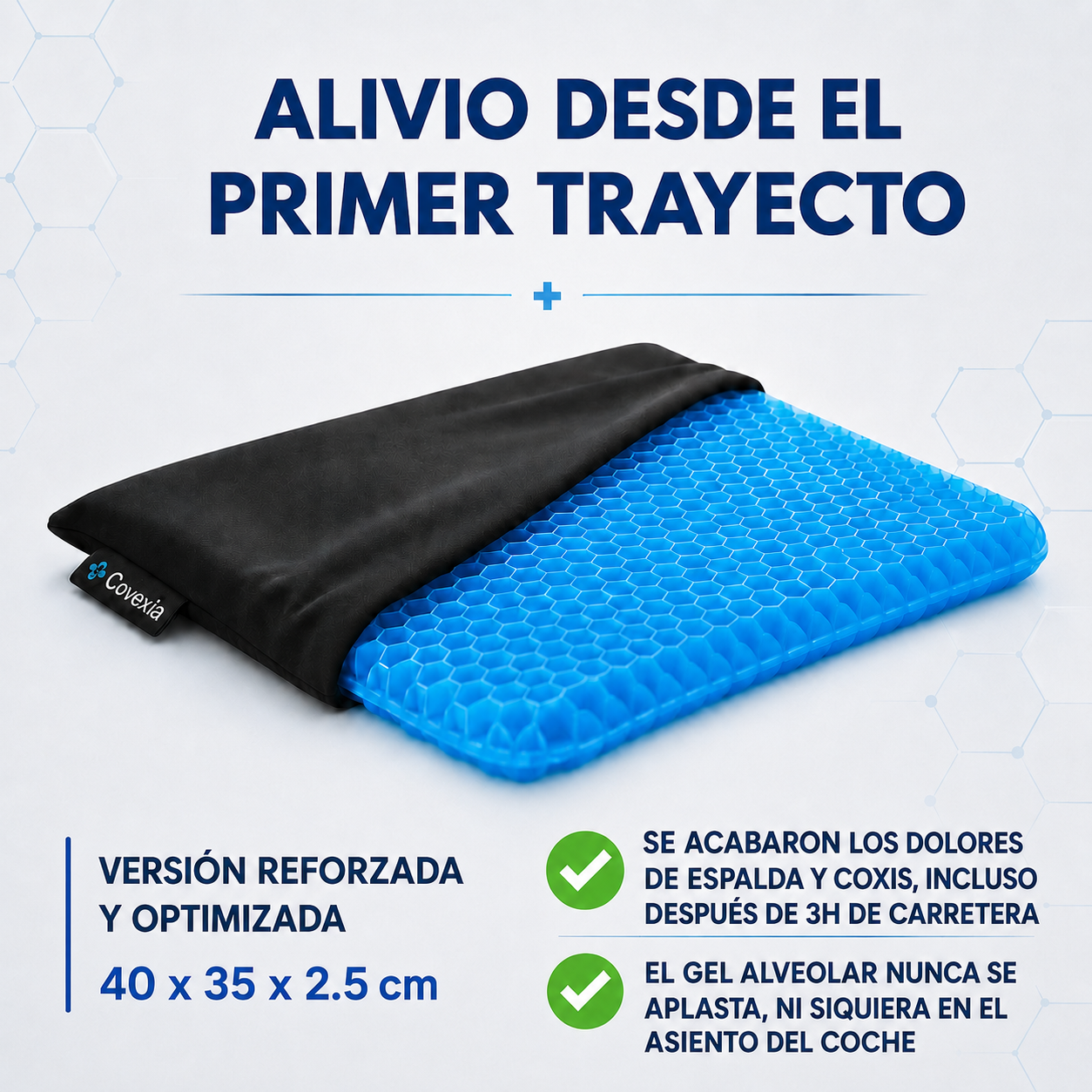 Cuscino in gel per il sedile dell'auto Covexia™
