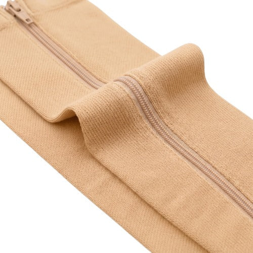 Dettaglio della zip - Covexia beige